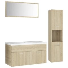 Комплект мебели для ванной, цвет дуба цена и информация | Комплекты в ванную | 220.lv