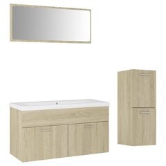 Комплект мебели для ванной, цвет дуба цена и информация | Комплекты в ванную | 220.lv