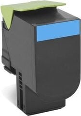 Toner Lexmark 702XC cyan | return | 4000 pgs | CS510de / CS510dte цена и информация | Картриджи для лазерных принтеров | 220.lv