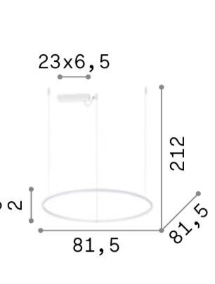 Piekarināma lampa Hulahoop Sp D080 cena un informācija | Piekaramās lampas | 220.lv