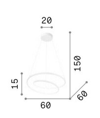 Iekarināma lampa OZ_SP_D60_ORO цена и информация | Люстры | 220.lv