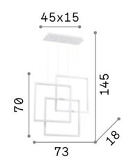 Iekarināma lampa FRAME_SP_QUADRATO_BIANCO цена и информация | Люстры | 220.lv