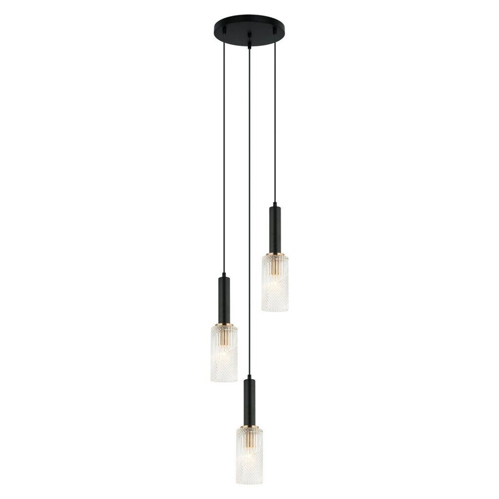 Iekarināma lampa PND-43309-3 BK + BR cena un informācija | Piekaramās lampas | 220.lv