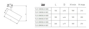 Настенный светильник Flash_AP1_Cromo цена и информация | Трековые светильники и шинопроводы | 220.lv