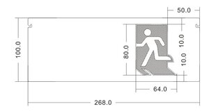 PMMA tāfele ar PVC uzlīmi цена и информация | Люстры | 220.lv