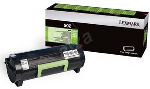 Картридж для принтера Lexmark 502 (50F2000) Return, черный цена и информация | Картриджи для лазерных принтеров | 220.lv
