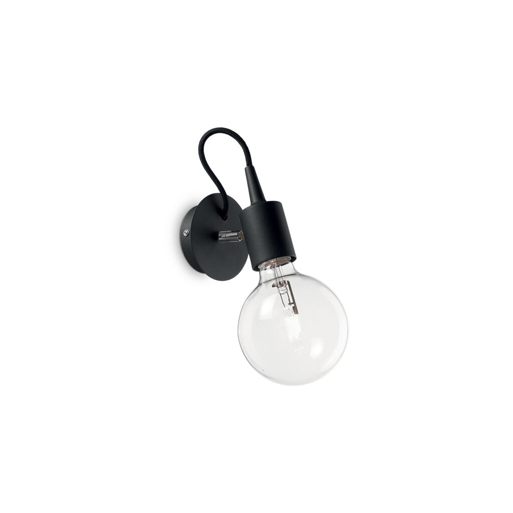 Sienas Lampa Edison Ap1 Nero 148908 цена и информация | Sienas lampas | 220.lv