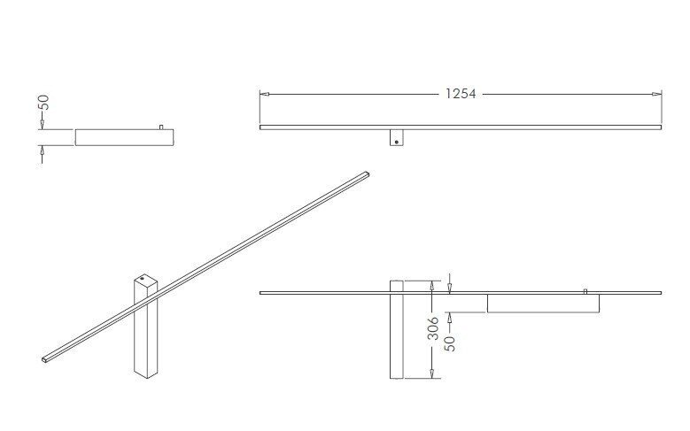 Sienas lampa JING 14W, 3000K cena un informācija | Sienas lampas | 220.lv