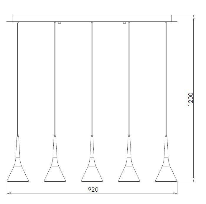 Griestu lampa JING 51W, 3000K цена и информация | Piekaramās lampas | 220.lv