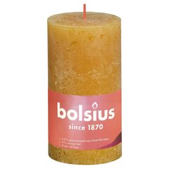 Bolsius cilindriskas sveces Shine, 6 gab., 130x68 mm, dzeltenas cena un informācija | Sveces un svečturi | 220.lv