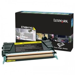 Картридж тонера Lexmark X748H1YG, желтый цена и информация | Картриджи для лазерных принтеров | 220.lv
