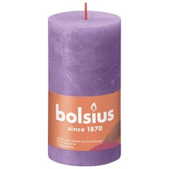 Bolsius cilindriskas sveces Shine, 6 gab., 130x68 mm, spilgti violetas cena un informācija | Sveces un svečturi | 220.lv