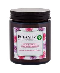 Botanica aromātiskā svece Eksotiskā roze un Āfrikas ģerānija 205 g цена и информация | Подсвечники, свечи | 220.lv