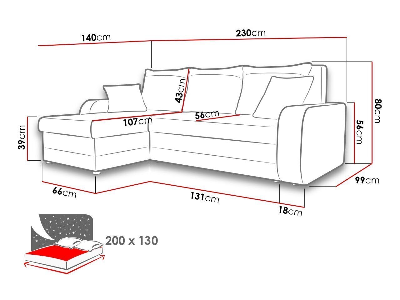 Stūra dīvāns-gulta Kris-M cena un informācija | Stūra dīvāni | 220.lv