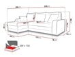 Stūra dīvāns-gulta Kris-M cena un informācija | Stūra dīvāni | 220.lv