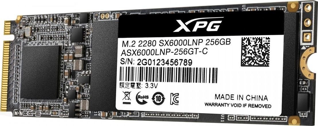 ADATA 256GB M.2 PCIe NVMe XPG SX6000 Pro цена и информация | Iekšējie cietie diski (HDD, SSD, Hybrid) | 220.lv