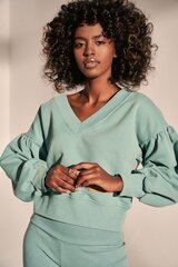 Sieviešu džemperis bez kapuces, zaļš cena un informācija | Jakas sievietēm | 220.lv