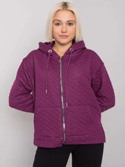Sieviešu džemperis ar kapuci, violets cena un informācija | Jakas sievietēm | 220.lv