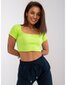 Sievietes spilgti zaļš vienkrāsains T-krekls cena un informācija | Blūzes, sieviešu krekli | 220.lv