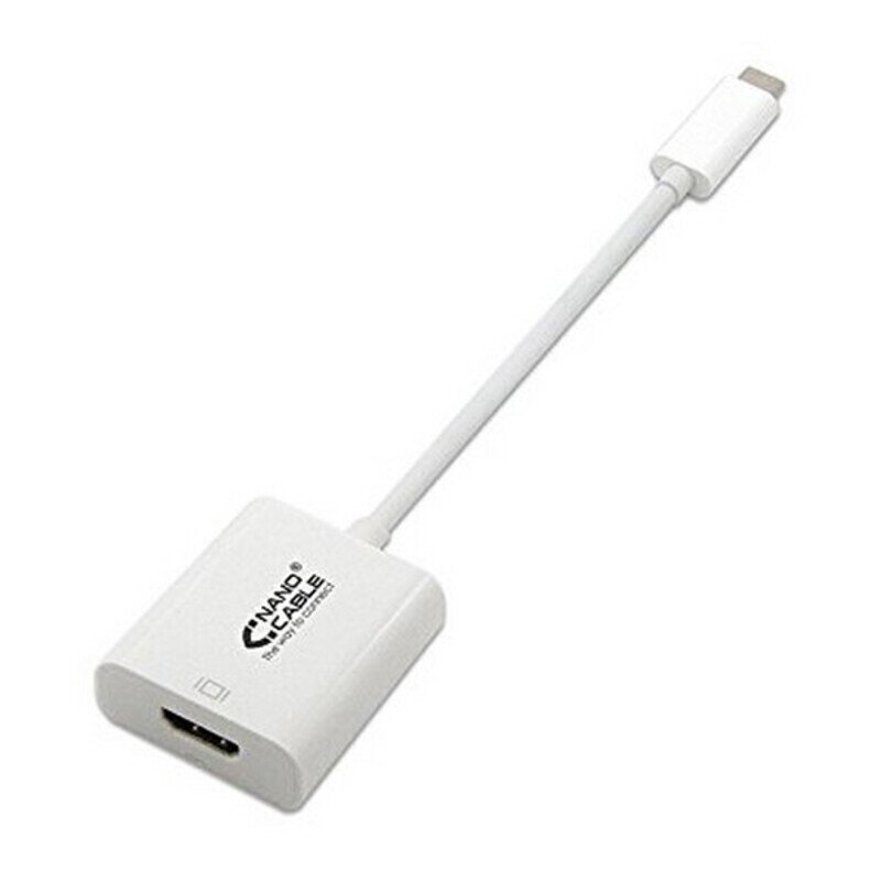 Adapteris Nanocable USB C HDMI 10.16.4102, 15 cm cena un informācija | Adapteri un USB centrmezgli | 220.lv