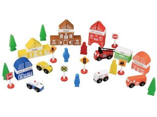 Игрушечный деревянный город цена и информация | Игрушки для малышей | 220.lv