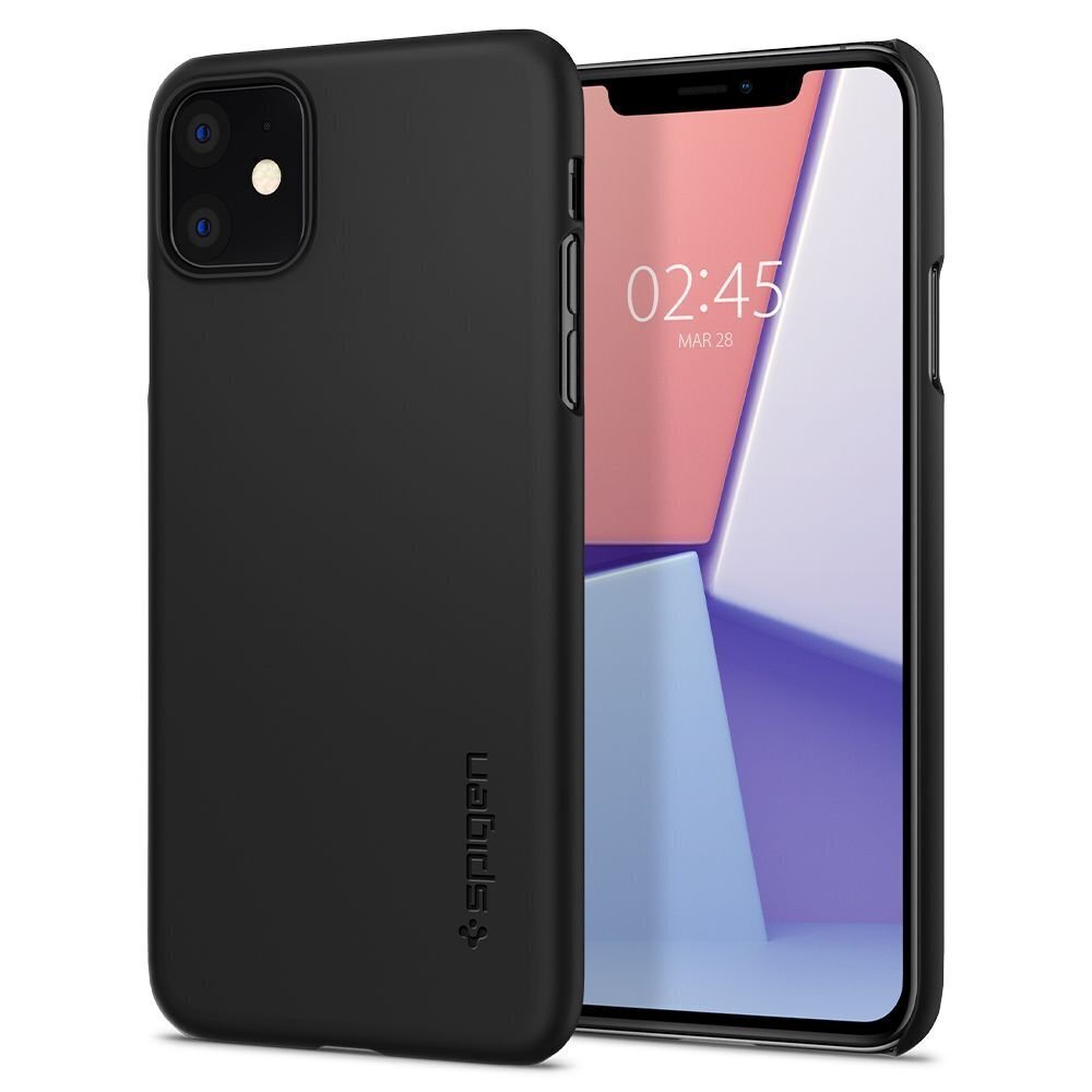 Spigen 076CS27178, piemērots iPhone 11, melns cena un informācija | Telefonu vāciņi, maciņi | 220.lv