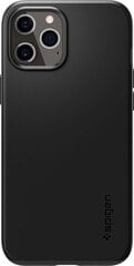Spigen 110311, piemērots iPhone 12 Pro Max, melns cena un informācija | Telefonu vāciņi, maciņi | 220.lv