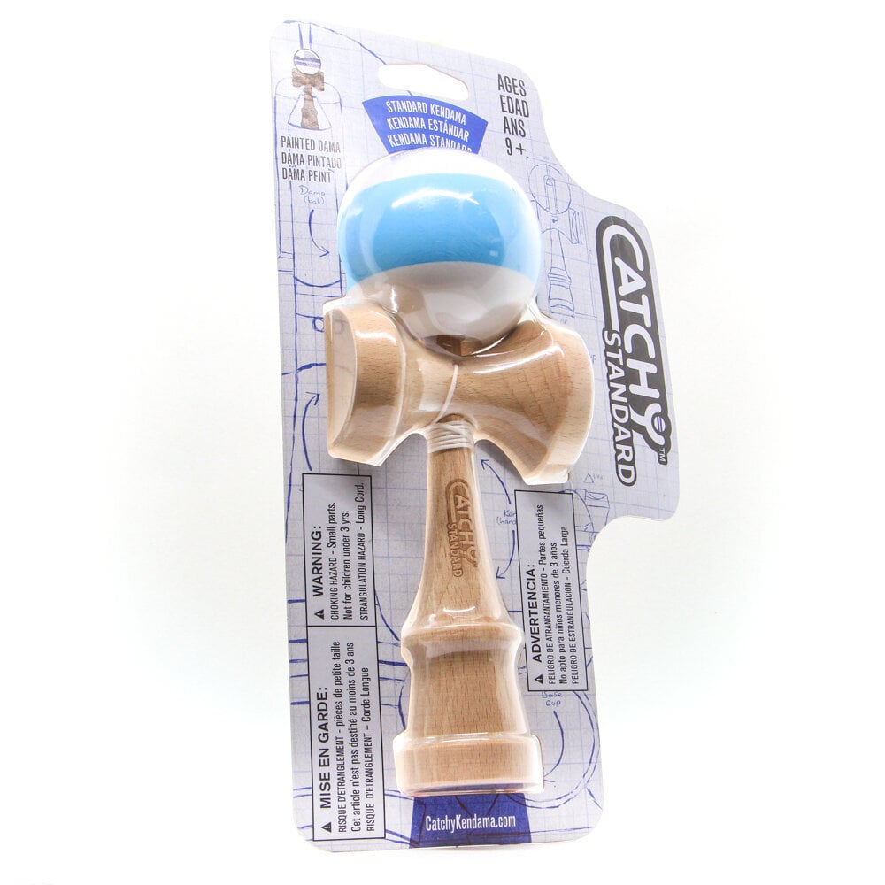 YOYO FACTORY Standard kendama balta/zila YO 523 cena un informācija | Galda spēles | 220.lv