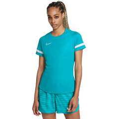 Женская футболка Nike NK Df Academy 21 Top Ss W CV2627 356, синяя цена и информация | Женские футболки | 220.lv