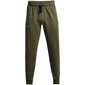 Sporta bikses vīriešiem Under Armour Rival Flc Signature Pants M 1366366 390, zaļas cena un informācija | Sporta apģērbs vīriešiem | 220.lv