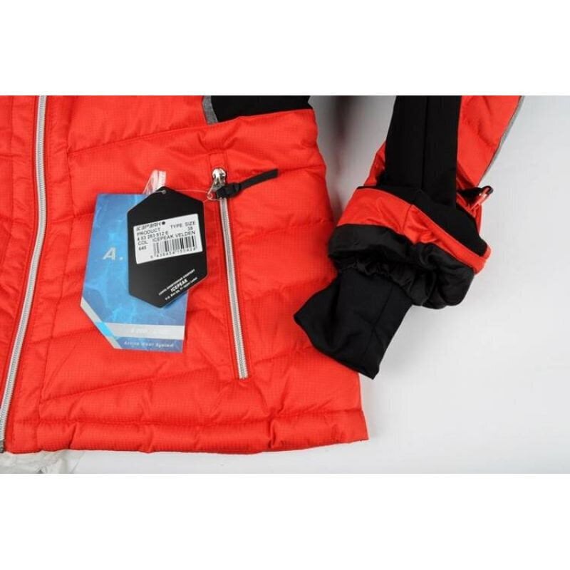 Slēpošanas jaka sievietēm Icepeak Velden W 53283 512, sarkana cena un informācija | Slēpošanas apģērbs | 220.lv