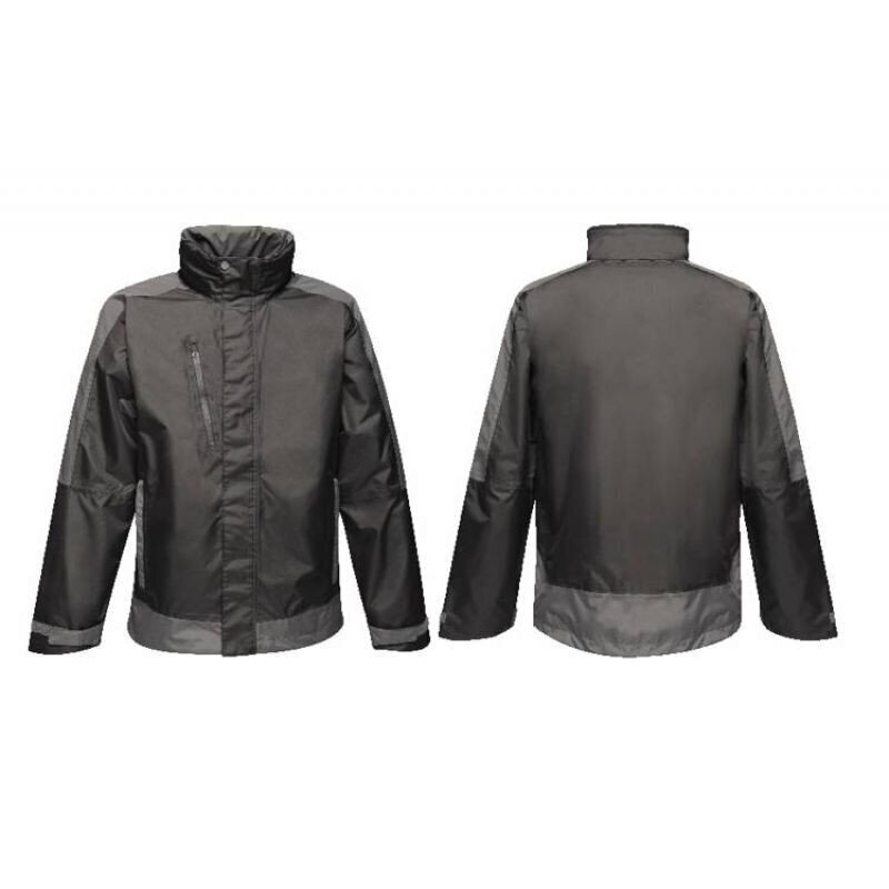 Jaka vīriešiem Regatta Cntrst Shell Jacket M TRW504, melna cena un informācija | Vīriešu virsjakas | 220.lv