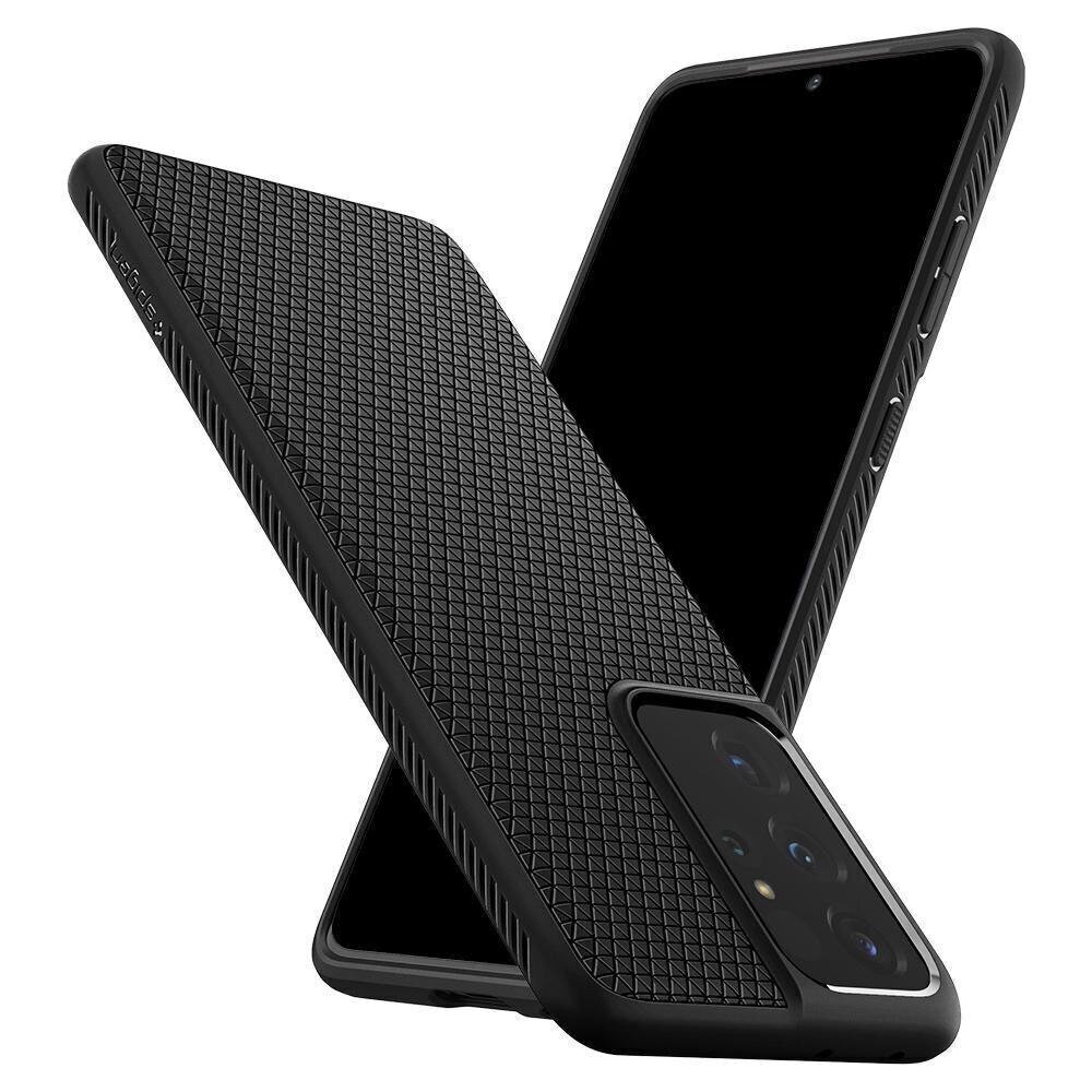 Spigen ACS02350, piemērots Samsung Galaxy S21 Ultra 5G, melns cena un informācija | Telefonu vāciņi, maciņi | 220.lv