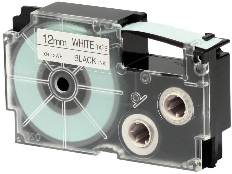 Casio XR-12WE Label Tape Dore compatible, melns un balts цена и информация | Piederumi printerim | 220.lv