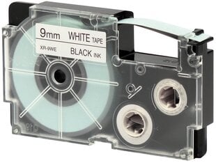 Casio XR-9WE Label Tape Dore compatible, melns un balts cena un informācija | Piederumi printerim | 220.lv