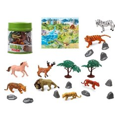 Dzīvnieku figūras Jungle (22 pcs) цена и информация | Игрушки для мальчиков | 220.lv