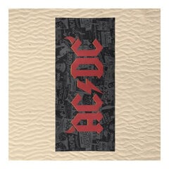 Пляжное полотенце ACDC black, 90 x 180 см цена и информация | Полотенца | 220.lv