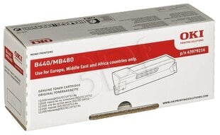 Toner OKI black | 12000pgs | B440/MB480 цена и информация | Картриджи для лазерных принтеров | 220.lv