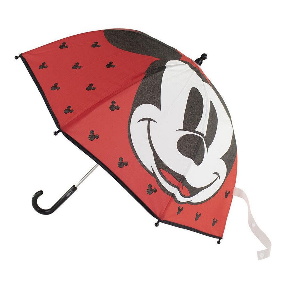 Lietussargs Mickey Mouse Sarkans цена и информация | Bērnu aksesuāri | 220.lv