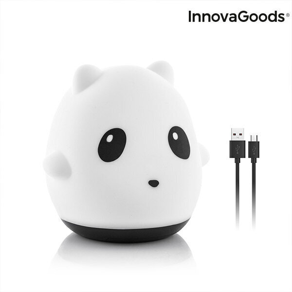 ATKĀRTOTI UZLĀDĒJAMA SKĀRIENJŪTĪGA SILIKONA LAMPA PANDA INNOVAGOODS cena un informācija | Galda lampas | 220.lv