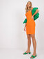 Sieviešu Basic kleita, oranža cena un informācija | Kleitas | 220.lv