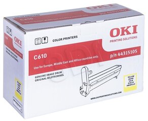 OKI - светочувствительный барабан для C610 YELLOW (do 20k) 44315105 цена и информация | Картриджи для лазерных принтеров | 220.lv