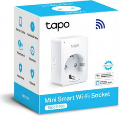 Smart Plug TP-Link TAPO P100(1-PACK) 2300W цена и информация | Электрические выключатели, розетки | 220.lv