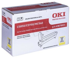OKI Drum C5850/5950, желтый цена и информация | Картриджи для лазерных принтеров | 220.lv
