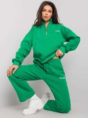 повседневный комплект из двух предметов из хлопка темно-зеленого цвета цена и информация | Спортивная одежда для женщин | 220.lv