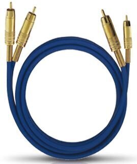 Oehlbach audio kabelis, 1 m, melns cena un informācija | Kabeļi un vadi | 220.lv