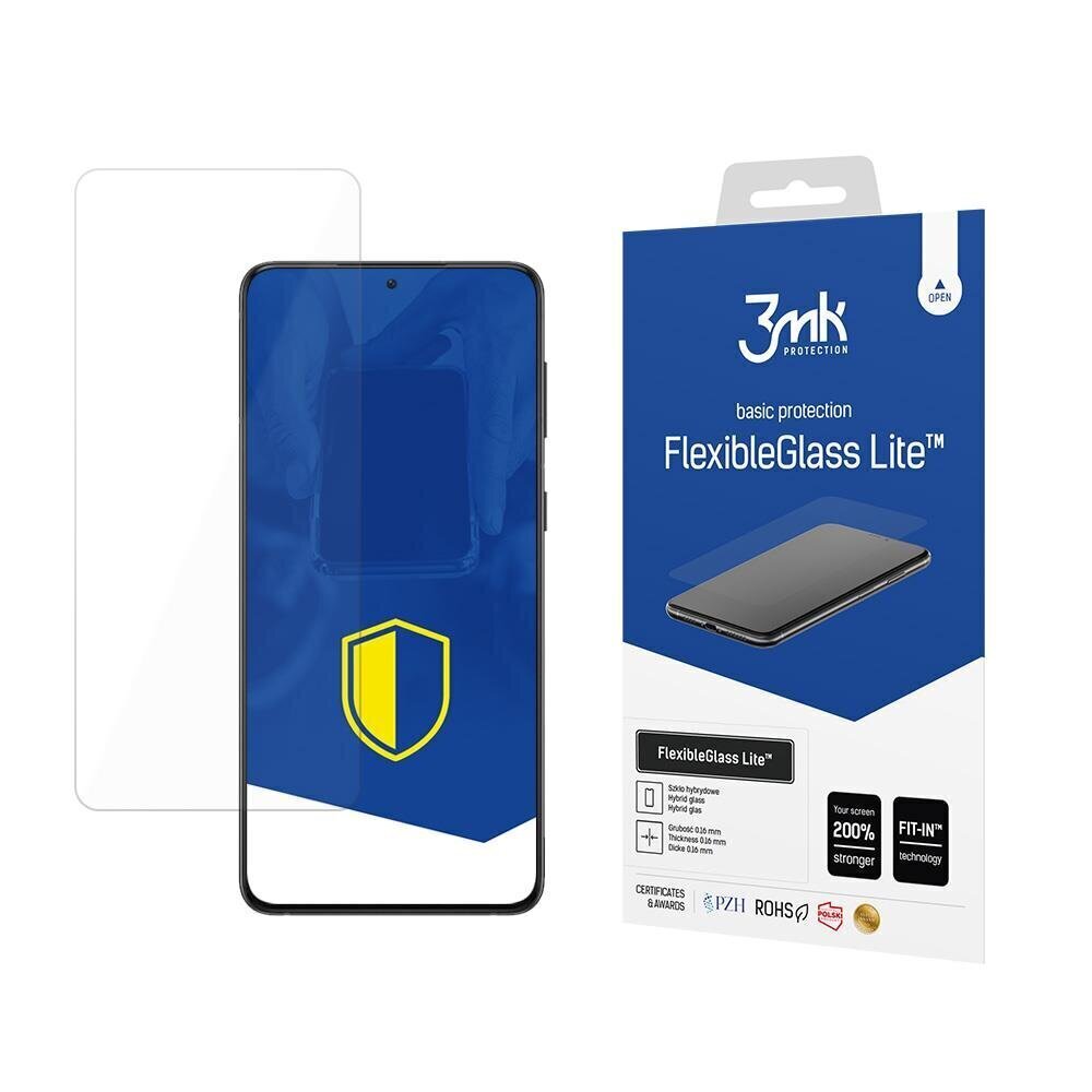 Aizsargstikls 3mk FlexibleGlass Lite, piemērots Samsung Galaxy S21 + 5G цена и информация | Ekrāna aizsargstikli | 220.lv