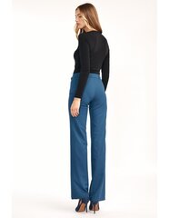 Расклешенные брюки лазурного цвета - SD61 цена и информация | Женские брюки | 220.lv