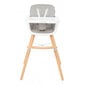 Koka barošanas krēsls Kikkaboo Woody 2in1, pelēks цена и информация | Barošanas krēsli | 220.lv