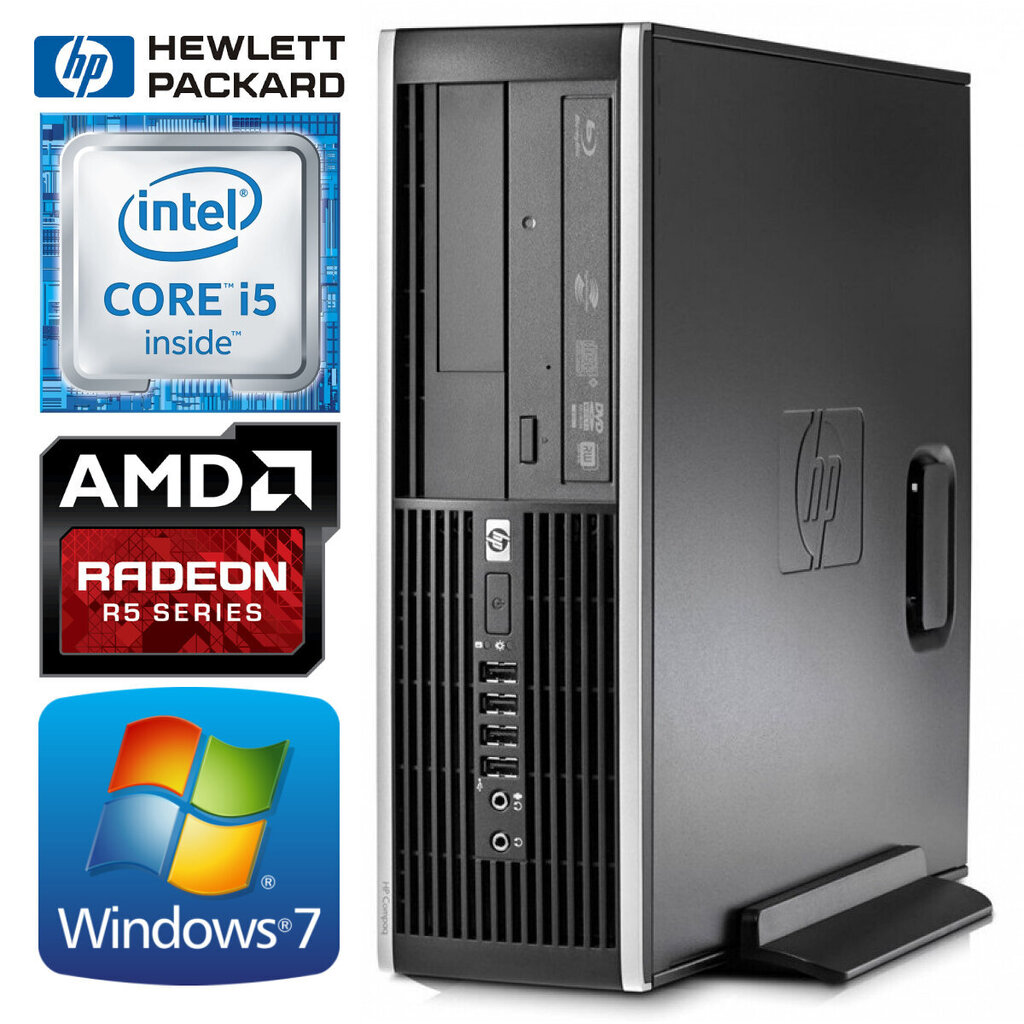 HP 8100 Elite SFF i5-650 4GB 250GB R5-340 2GB DVD WIN7Pro cena un informācija | Stacionārie datori | 220.lv